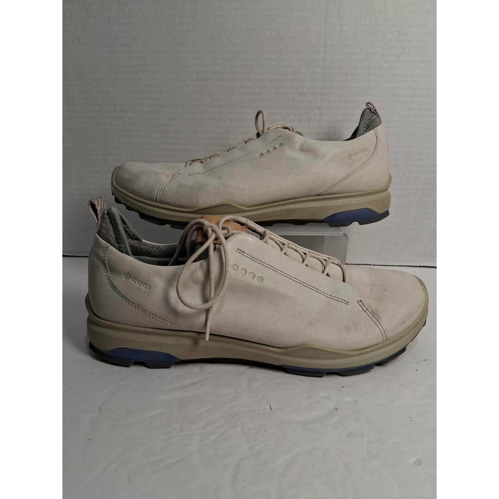 ECCO GORE-TEX White Leather Lace Up Comfort Walking Shoes Women's 7 READ